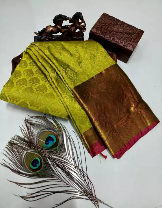 Post image Kanjivaram pure weft silk sarees in whole sale price
 Cheap and best price🥳🥻