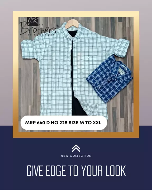 Product image with price: Rs. 340, ID: men-s-cotton-checks-shirt-97f2b91c