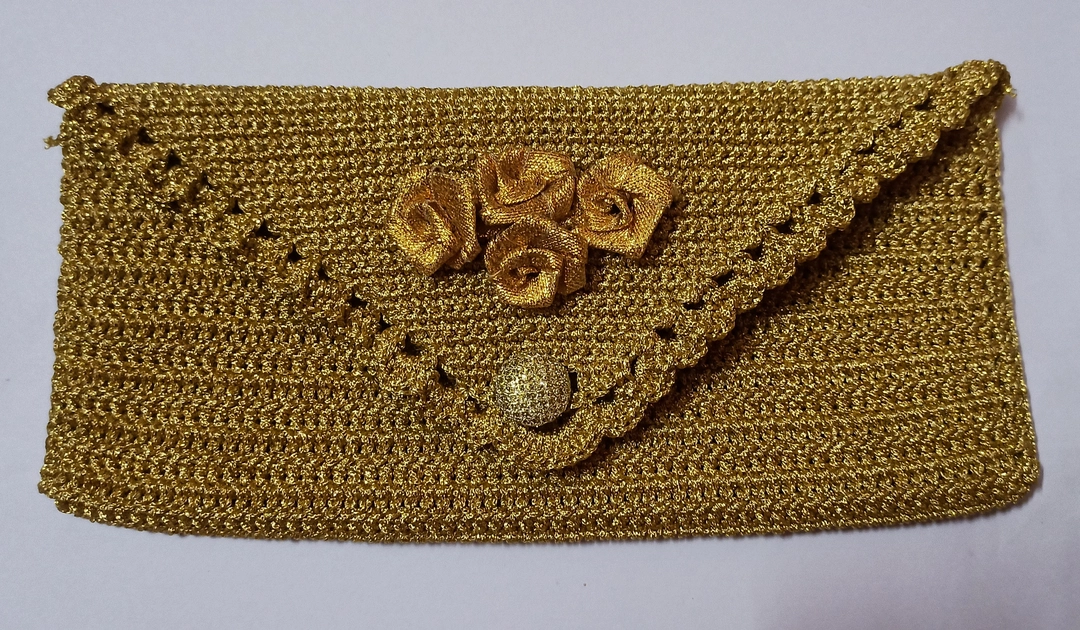 Product image of Crochet clutch purse, price: Rs. 650, ID: crochet-clutch-purse-3180a164