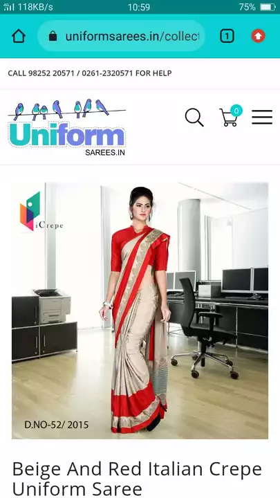Post image I want 3 pieces of Sari for school uniforms.