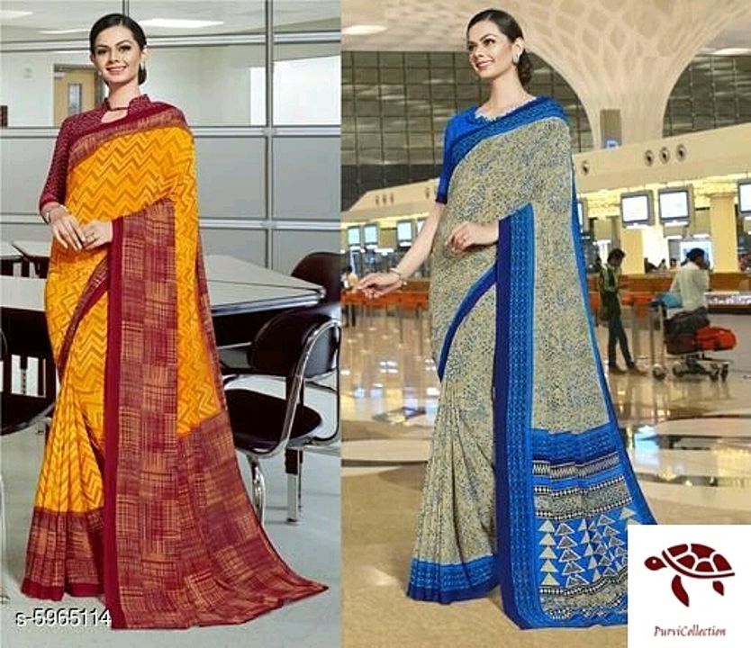 Georgette saree 
 uploaded by business on 6/19/2020