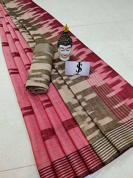 Cotton ikkath saree uploaded by business on 11/7/2020