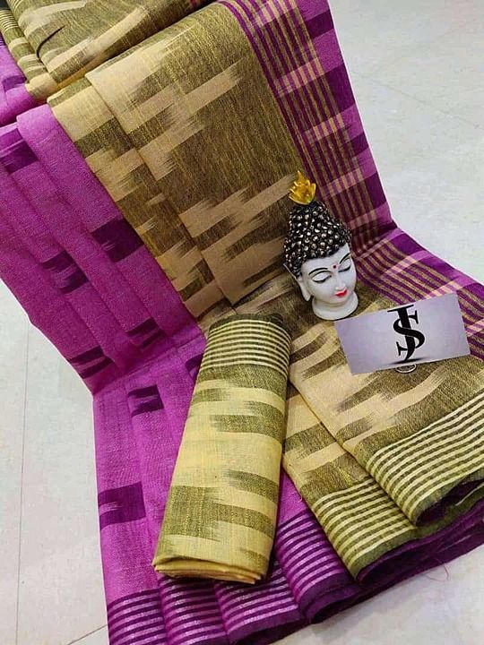 Cotton ikkath saree uploaded by business on 11/7/2020