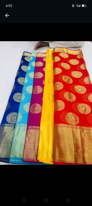 Mayur zari saree new product Banarasi  weave uploaded by M s &sons on 7/3/2022