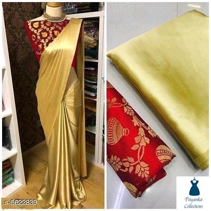 Post image Super silk saree with blouse