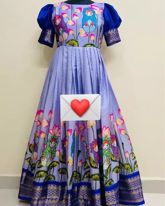 Post image AE-A5045
♥️ PRESENTING NEW DESIGNER KALAMKARI PRINT ANARKALI GOWN ♥️
♥️ GOOD QUALITY PRINTED BUTTER SILK OUTFIT
# FABRIC DETAILS:-
👉 GOWN :HEAVY BUTTER SILK WITH *4 MTR FLAIR*  (FULLY STITCHED) &amp; DIGITAL PRINT👉🏻 INNER : SILK
# SIZE DETAILS:
👉 Gown Fullystitched up to 44 Size 👉🏻 Gown Length is 54 inch 
# RATE:  1150-FREE SHIPPING /-
For order what's app me on 9182778454
