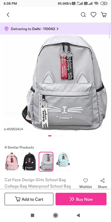 Girls backpack  uploaded by business on 7/3/2022