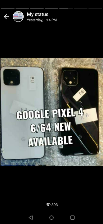 Gogle pixel 4 white black 4/64 uploaded by Anas trading co on 7/3/2022