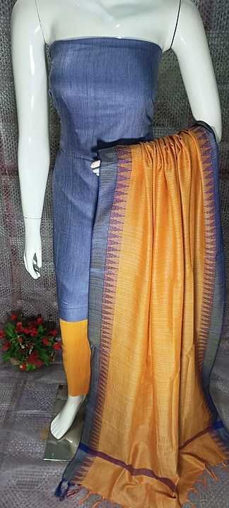 Suit piece dupion fabric
2. 5 mtr top & bottom
2.25  scraf uploaded by Sharma handloom on 11/8/2020