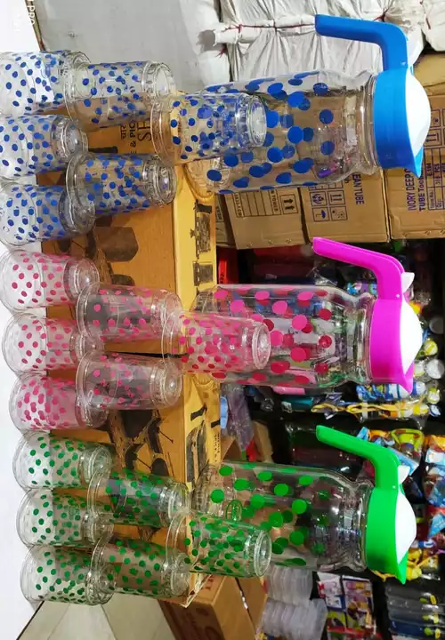 Dot jug with 6 pcs glass set 88₹/set uploaded by Home&kitchan and toys house on 7/4/2022