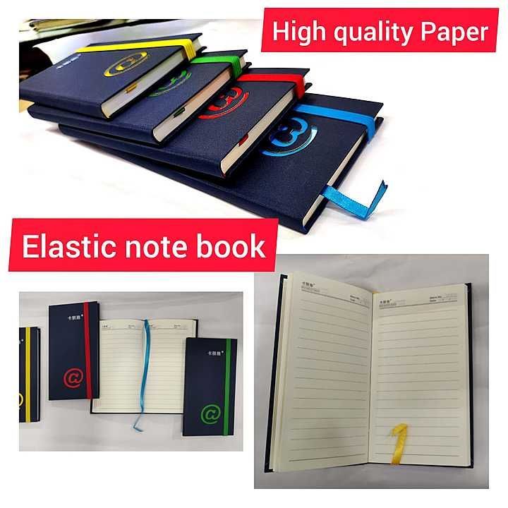 Elastic note book premium quality 
High quality PAPER 
Unbeatable price uploaded by Sha kantilal jayantilal on 11/8/2020