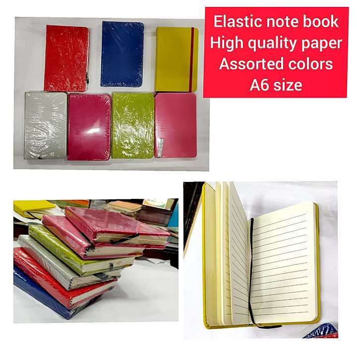 Elastic note book A6 160 pages high quality paper
One piece packing uploaded by Sha kantilal jayantilal on 11/8/2020