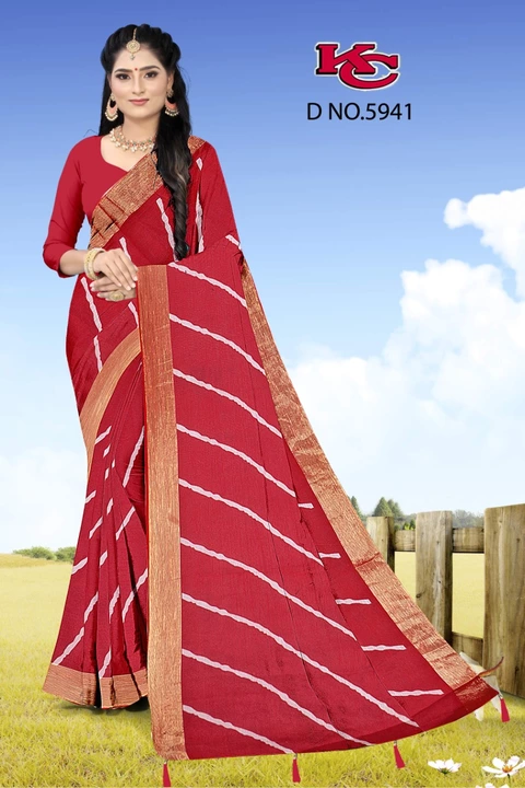 LEHRIYA Sarees  uploaded by Raghupati Fabrics on 7/4/2022