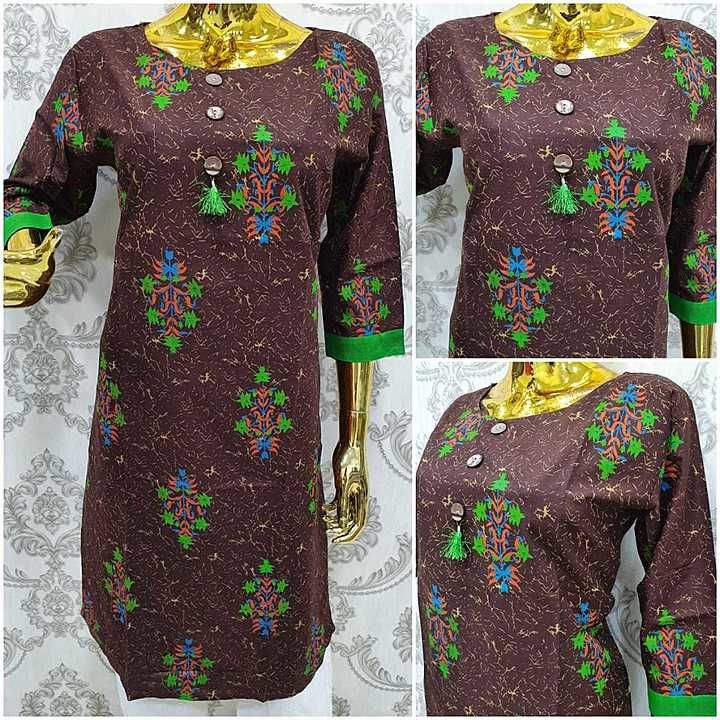 Cotton straight cut kurtis uploaded by S Tashvi Creation on 11/8/2020