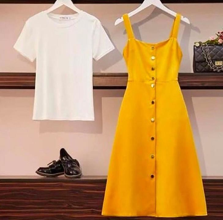 Post image Combo😍
Tee+dress

Tee size till 38
Dress size till 34

Tee- Knitted
Dress- cotton

Price-610/

Free shipping♥️

Full stockk...