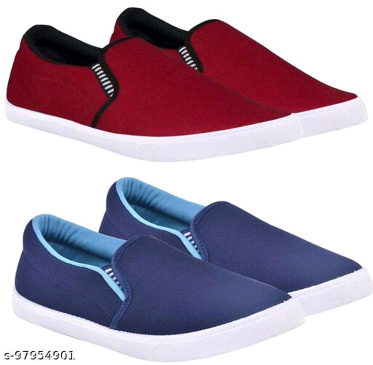 Post image RS. 550👈👈👈BRUTON Shoes Pack of 2 Latest Running Shoes for Men Sneakers Name: BRUTON Shoes Pack of 2 Latest Running Shoes for Men Sneakers Material: CanvasSole Material: PVCPattern: SolidFastening &amp; Back Detail: Slip-OnNet Quantity (N): 2 Care Instructions: Allow your pair of 2 shoes to air and deodorize at a regular basisSizes: IND-6, IND-7, IND-8, IND-9, IND-10Country of Origin: India