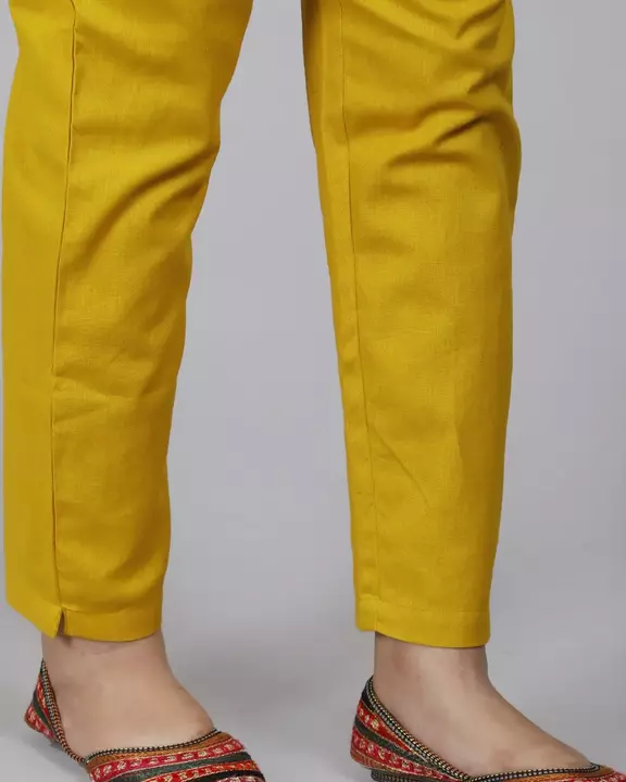 COSMOGIRL women's cotton pants with pocket and drawstring. (Mustard)  uploaded by COSMOGIRL on 7/5/2022