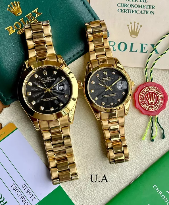 Rolex couple watch  uploaded by Bhadra shrre t shirt hub on 7/5/2022