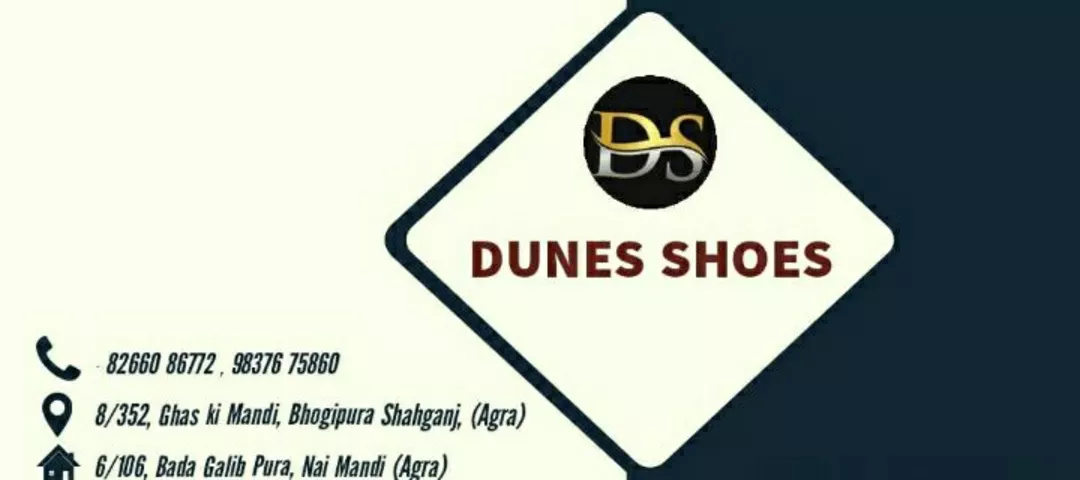 Visiting card store images of DUNES SHOES