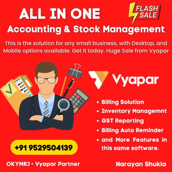 Post image https://vyaparapp.in/desktop/download/?referrer_code=OKYMRJDownload Directly and Get All the Features with all in One Solution for Billing, Accounting and Inventory management. Mega Sale going On on 1 year Plan get Discount and 1 Month Free, and in 3 Years Plan get Discount and 3 Months Free. Hurry.