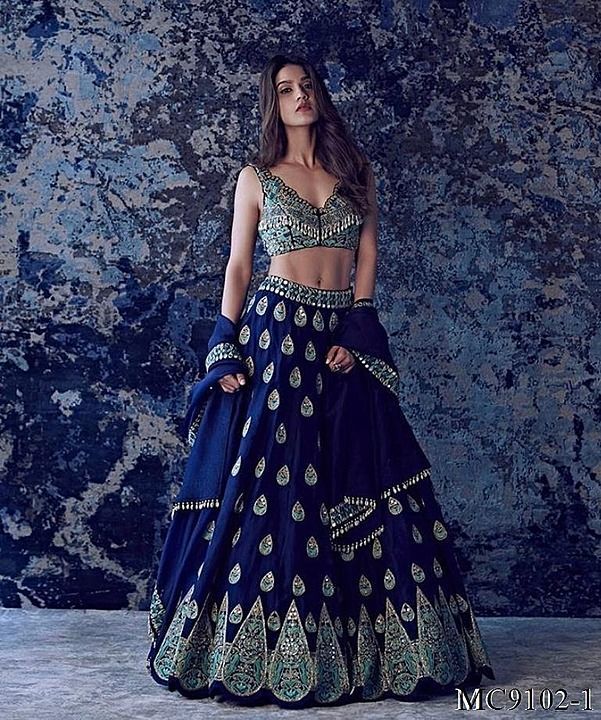 Embroidery Partywear Lehenga uploaded by just_be_you_181002 on 11/8/2020