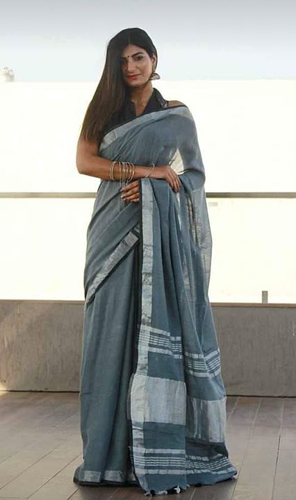 Linen by linen saree uploaded by Silk saree fabric on 11/8/2020