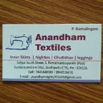 Business logo of Anandham textiles