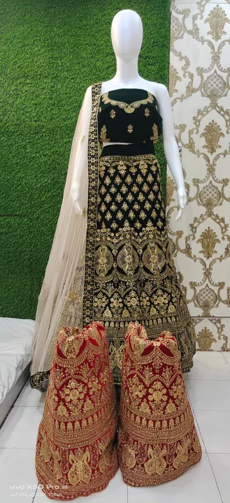 Bridal lehenga uploaded by DaDa bhai collection on 7/5/2022