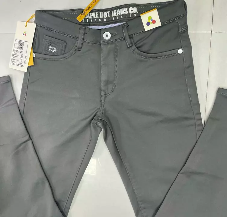 Post image Instawear fashionwater repellent Brand triple dot jeansTwill Lycra fabric Size 30 to 381:1:1:1:1Full  length