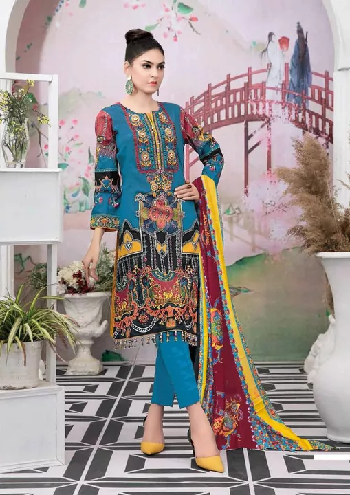 Post image Gul A Ahmad*GULLAAHMED THE ORIGINAL LAWN *

*RIWAYAT VOL 02*
*Pure lawn collection with mal mal duppata*
*👗Top : Pure Lawn (cut 2/35 approx )*
*👖Bottom : pure cotten (cut approx 2.00mtr)*
*💥Dupatta: Pure Cotton Mal Mal (cut 2.25 mtr)*
*Designs : 06 pcs set*
*With attractive pouch n ladher bag 💼 packing*




Booking Open
Confirm order Soon👍
*LIMITED STOCK**LIMITED DELIVERY *