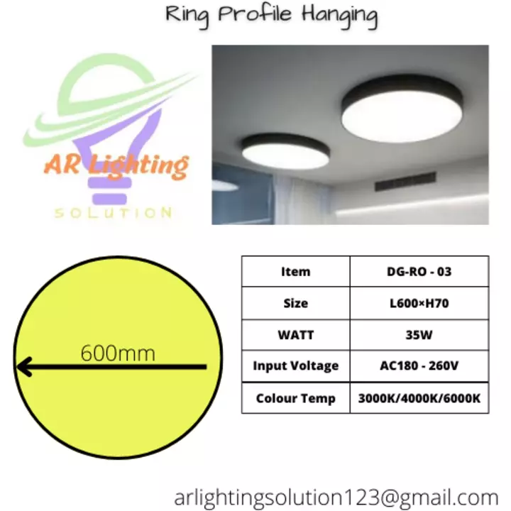 Ring Profile Hanging uploaded by AR Lighting Solution on 7/6/2022