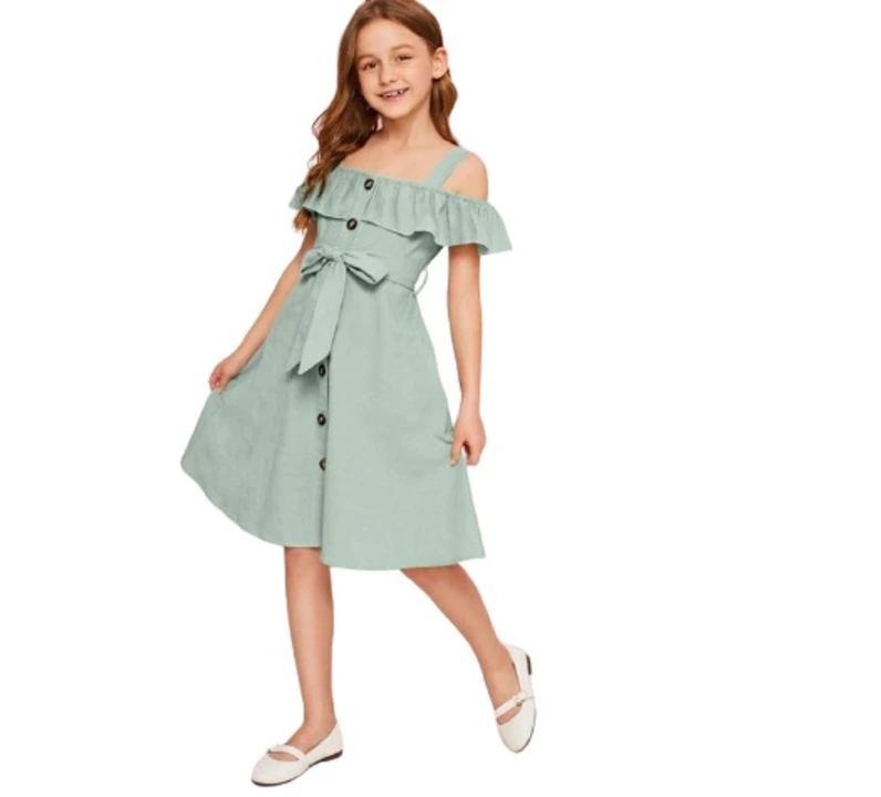 Post image KID'S
£- Off shoulder frock
£- Colour- 4
£- Fabric- Penguin lycra
£- Size 	
     Year    =   size 
     👉5 to 6   =    23
     👉6 to 7   =    24
     👉7 to 8   =    26
     👉8 to 9   =    28
     👉9 to 10 =    30
     👉10 to 11 =  32
     👉11 to 12 =    34
B.I.d code 
PRICE – 772 /-gst(include) + ship