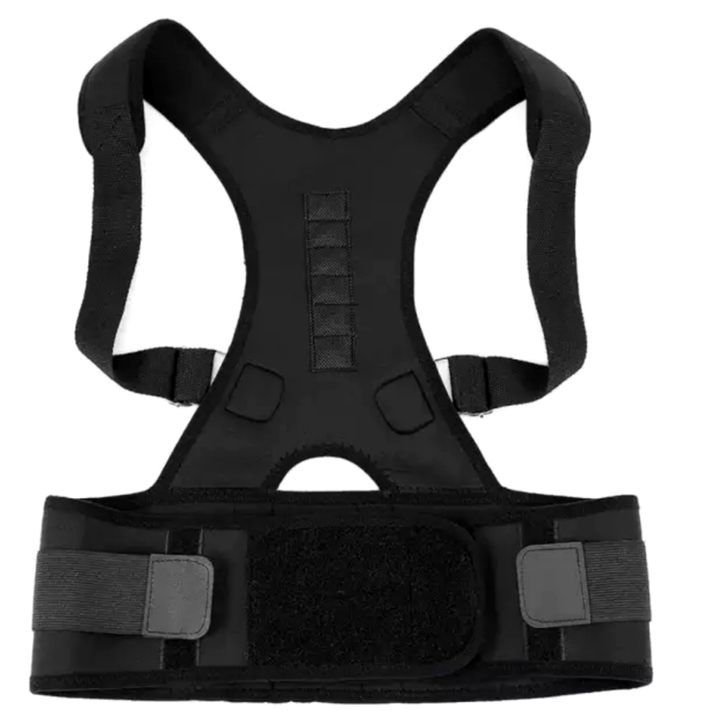 Post image This Posture Corrector is scientifically designed For bad posture helps you undo years of slouching and rounding your upper back and retrains your natural posture with minimum restriction of movement Super comfy padding and lightweight design make it easy to wear at home work in the car at the gym wherever you want Retrains your posture naturally Thick straps are super padded for comfortable all day wear no chafing rubbing or pinching Easy to use slips on and off like a backpack Heavy duty stitching won t rip or tear under tension Fits discreetly under work uniforms scrubs latex lead amp BPA fre
