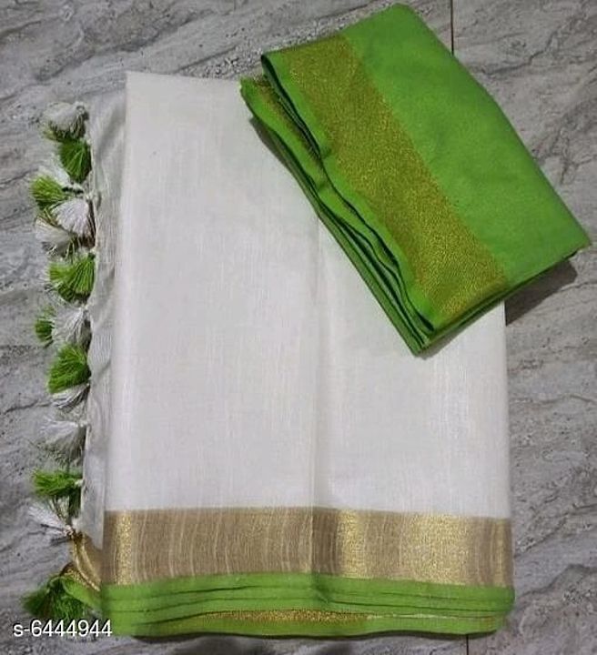 cotton slub  women sarees collection uploaded by business on 11/8/2020