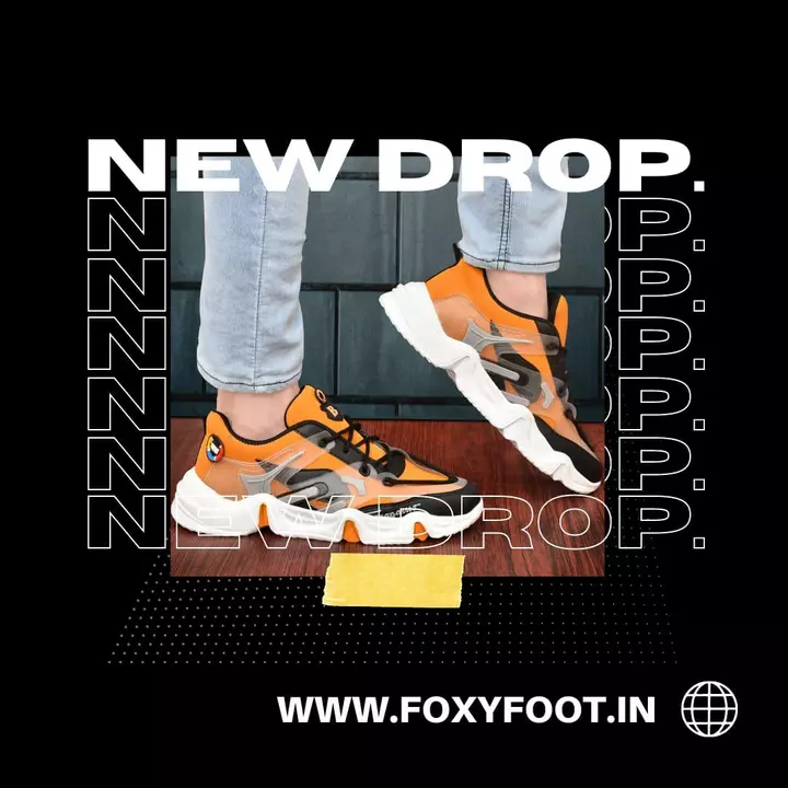 📣🥳 Foxyfoot Synthetic Leather Orange 🧡 And Black 🖤 Comfort Lace up Trendy Men Sports Shoes 🥳😍 uploaded by SSG ENTERPRISES on 7/6/2022