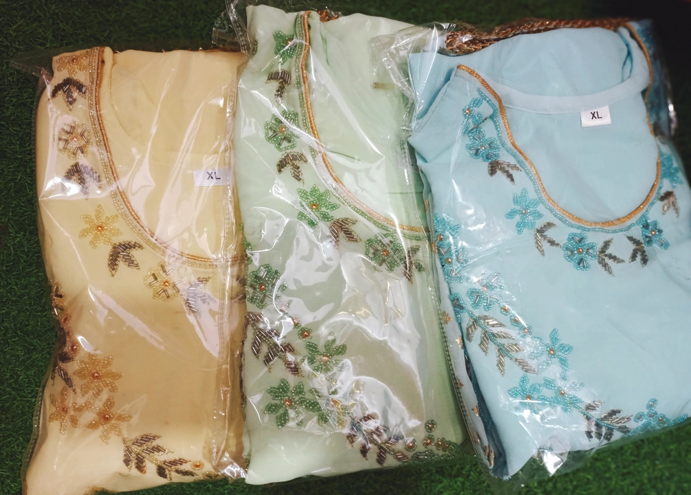 Gorget fabrics sarara set with duppata  uploaded by business on 7/6/2022