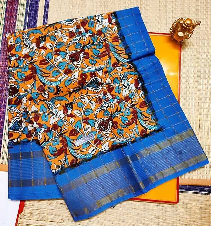 Post image 🛑🛑🛑🛑🛑🛑🛑🛑
*KALAMKARI BIG BORDER MADURAI SUNGUDI COTTON SAREES*
🛑🛑🛑🛑🛑🛑🛑🛑

♦ *100% Pure cotton sarees*

♦80 count without Running Blouse

♦Low price and best quality.

♦Due to digital photography colours may vary slightly.

🌹  *Note :Sungudi sarees are dyed and dried in sand under sunlight. Colour and sand smudges are quite common in sungudi Sarees.These little things are not considered as damages for Replacement or Refund*

🛑🛑🛑🛑🛑🛑🛑🛑