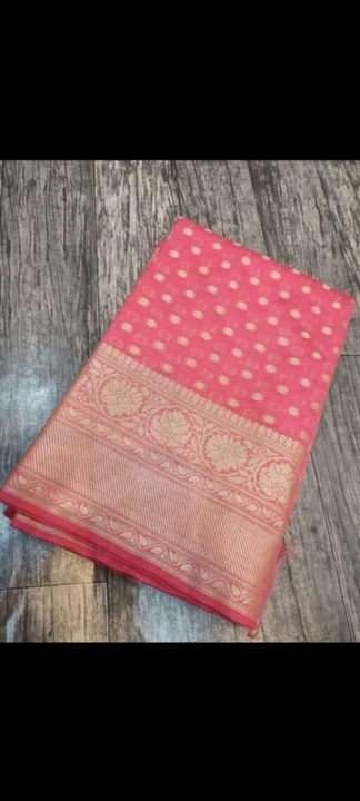 Banarasi handloom Georgette silk saree with rich pallu and blouse  uploaded by THE MAZAHIR SAREES PVT. LTD. on 7/7/2022