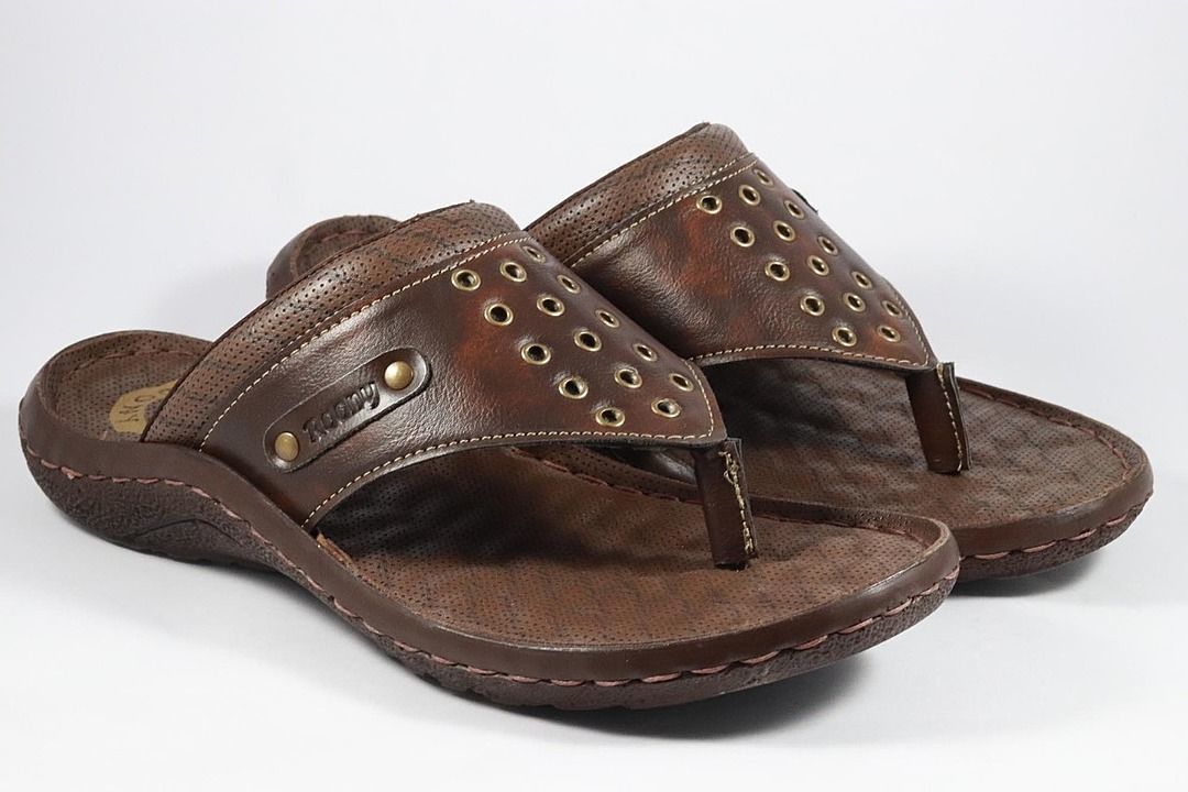 Roony men's genuine synthetic leather slippers uploaded by business on 11/9/2020