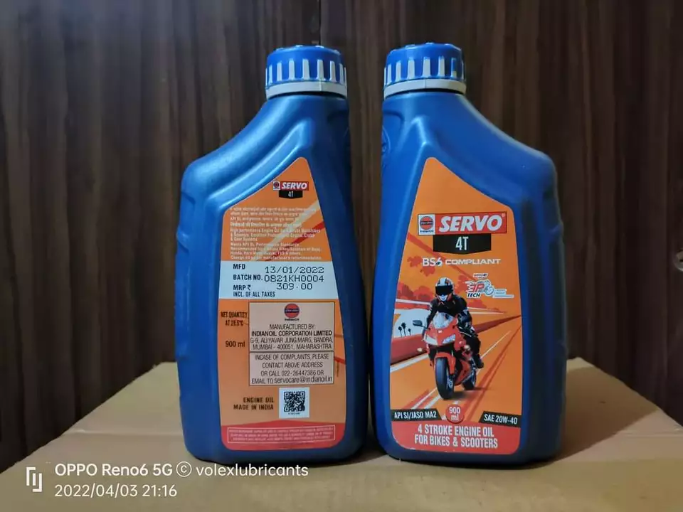 Servo and Castrol engine oil uploaded by business on 7/7/2022