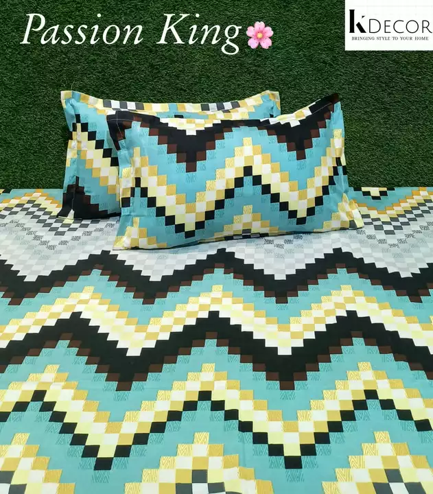 Passion king size bedsheets uploaded by SIMMI INTERNATIONAL on 7/7/2022