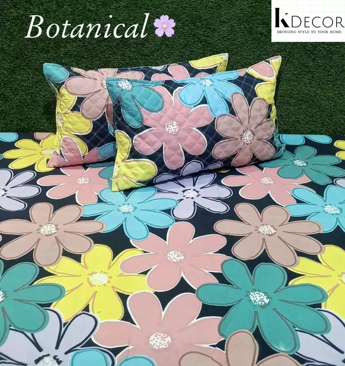 Botanical double bed bedsheets uploaded by SIMMI INTERNATIONAL on 7/7/2022