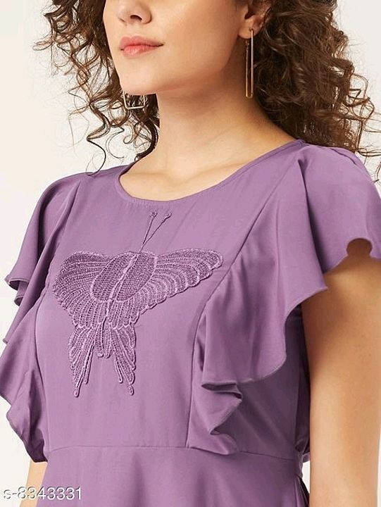 U&F Women Solid with Butterfly Applique Detail A-Line Dress
 uploaded by Yasmin Rawther  on 11/9/2020