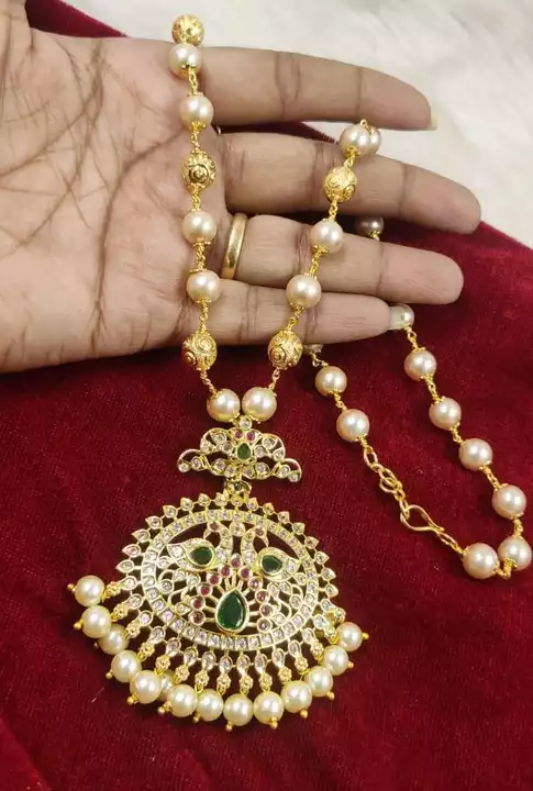 

🌸🌸🌸Beautiful high quality.. Pearl chain with pendent uploaded by Fansy Jewellery  on 7/7/2022