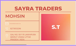 Business logo of Sayra Traders