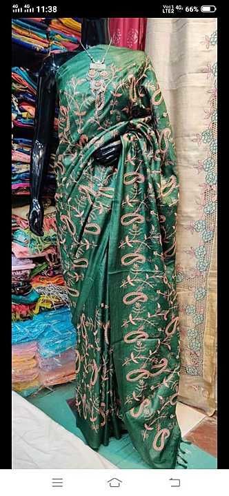 Katan silk saree
Heavy embroidery work uploaded by business on 11/9/2020