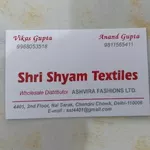 Business logo of Shri shyam textiles