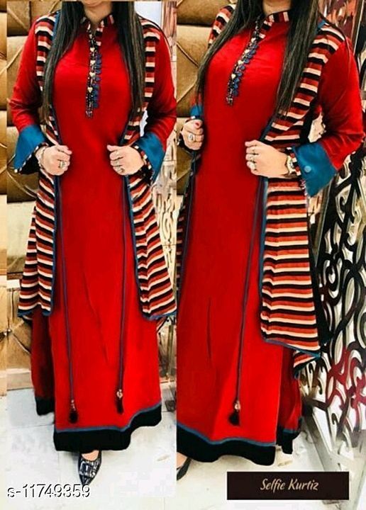 Kashvi Voguish Kurtis

Fabric: Poly Rayon
Sleeve Length: Three-Quarter Sleeves
Pattern: Solid
Combo  uploaded by "Boutique De Pairs"😍😍 on 11/9/2020