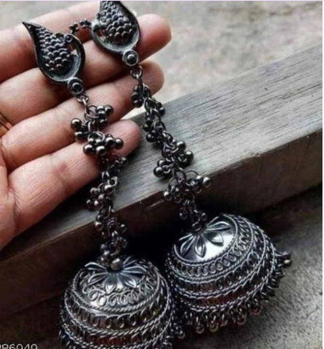 Traditional Oxidised Long Chain Jhumka uploaded by S3 & G Shopping Center on 7/7/2022
