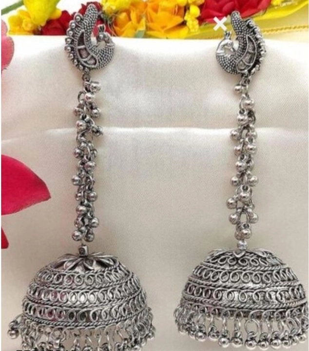 Traditional Oxidised Long Chain Jhumka uploaded by S3 & G Shopping Center on 7/7/2022